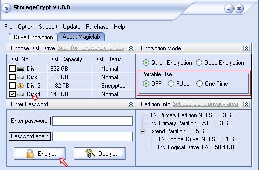 Protégez par mot de passe votre disque externe avec StorageCrypt