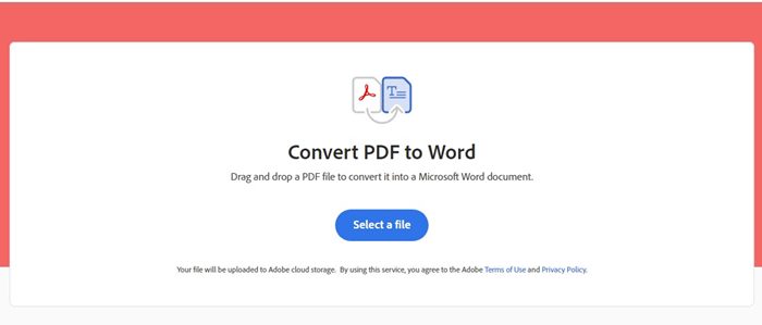 Convertisseur Adobe PDF en Word