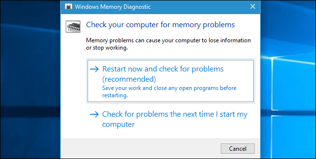 Outil de diagnostic de la mémoire