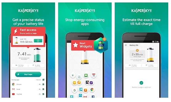 Autonomie de la batterie de Kaspersky