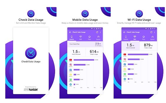 Vérifier l'utilisation des données