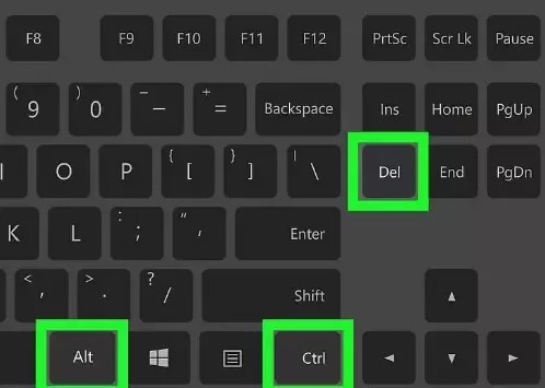 CTRL + ALT + Suppr