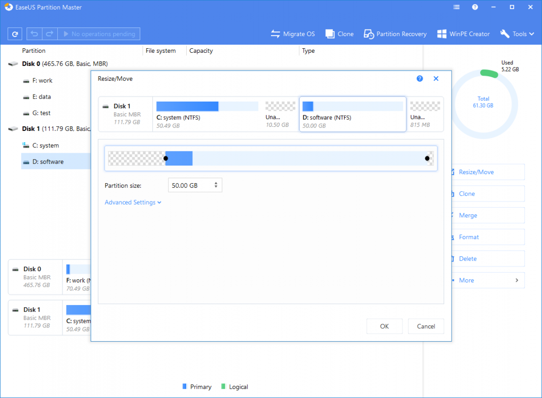 Maître de partition EaseUS gratuit