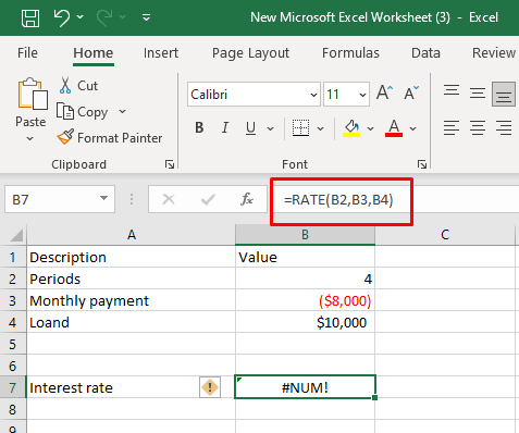 Comment réparer #NUM !  Erreurs dans Microsoft Excel image 7