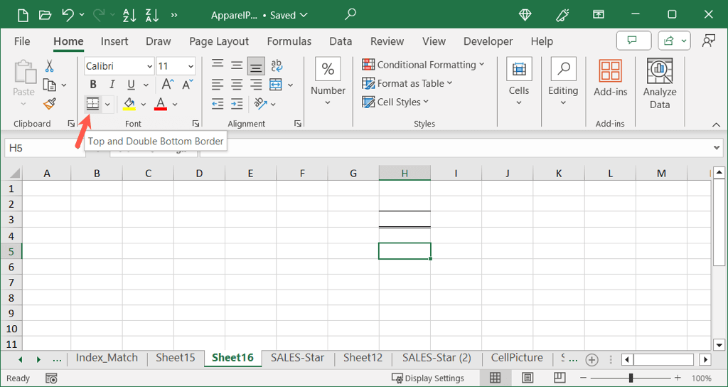 Comment ajouter et personnaliser des bordures dans Microsoft Excel image 3