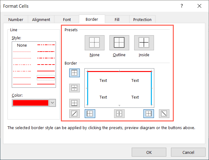 Comment ajouter et personnaliser des bordures dans Microsoft Excel image 10