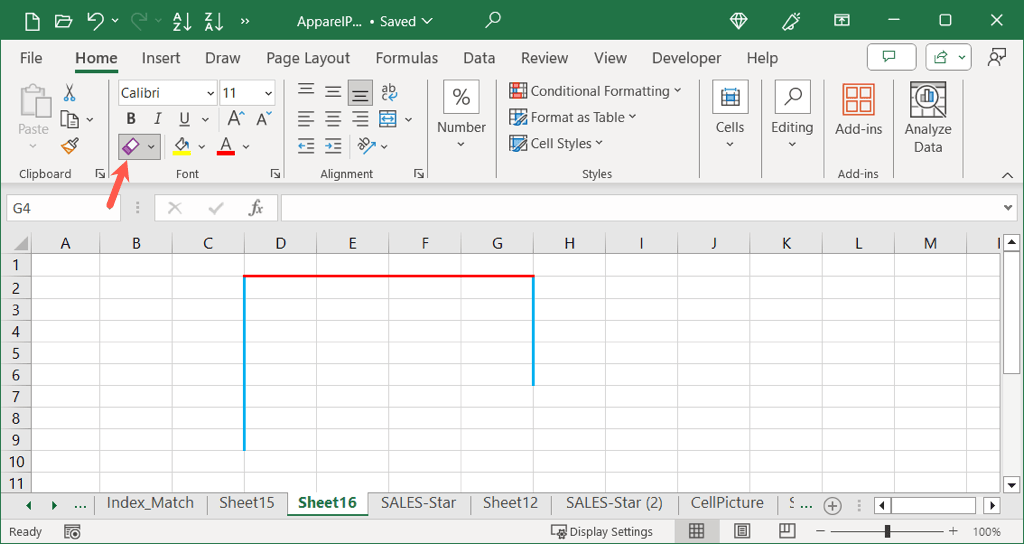 Comment ajouter et personnaliser des bordures dans Microsoft Excel image 11