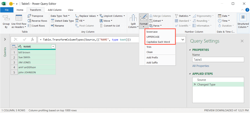 Comment utiliser Power Query dans Microsoft Excel pour modifier du texte image 4