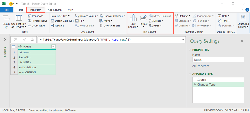 Comment utiliser Power Query dans Microsoft Excel pour modifier du texte image 3