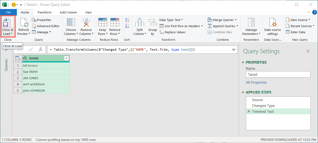 Comment utiliser Power Query dans Microsoft Excel pour modifier du texte image 9