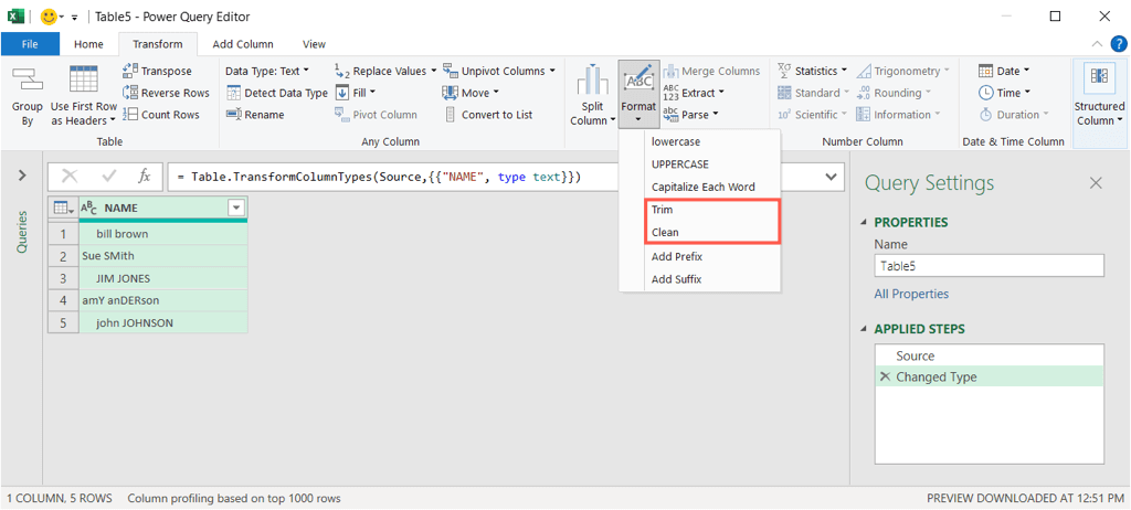 Comment utiliser Power Query dans Microsoft Excel pour modifier du texte image 8