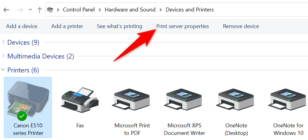 Utiliser la fenêtre Propriétés du serveur d'impression pour supprimer une image d'imprimante 3