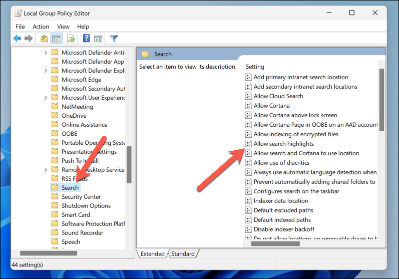 Comment activer ou désactiver les points forts de la recherche dans Windows 11 image 8