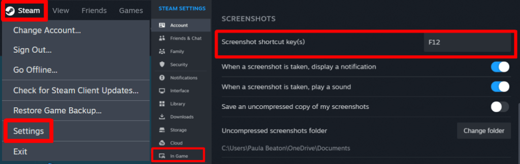 Comment changer le bouton de capture d'écran dans Steam ou Steam Deck image 2