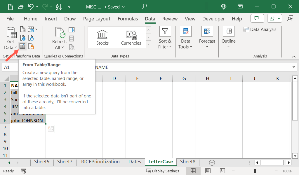 Comment utiliser Power Query dans Microsoft Excel pour modifier du texte image 1