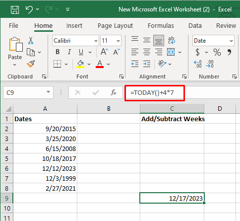 Comment ajouter ou soustraire des dates dans Excel image 16