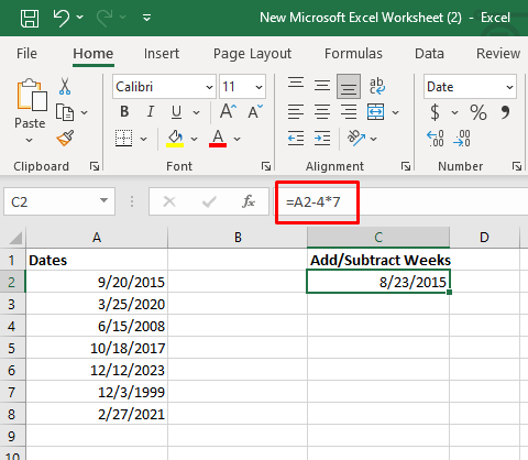 Comment ajouter ou soustraire des dates dans Excel image 17