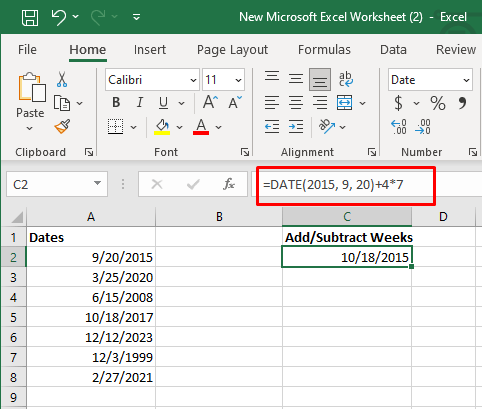 Comment ajouter ou soustraire des dates dans Excel image 15