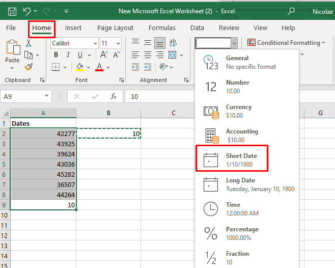 Comment ajouter ou soustraire des dates dans Excel image 13