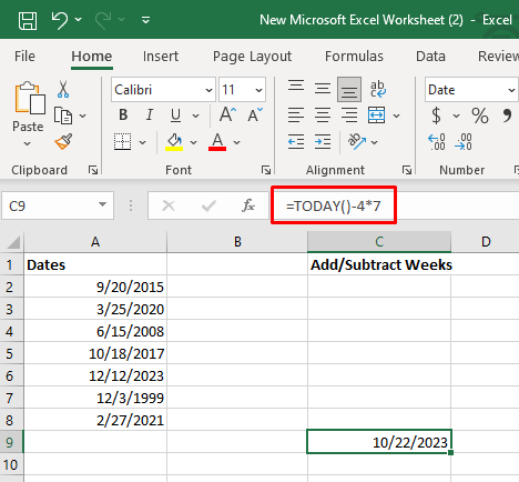 Comment ajouter ou soustraire des dates dans Excel image 19