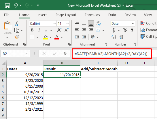 Comment ajouter ou soustraire des dates dans Excel image 22