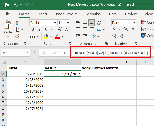 Comment ajouter ou soustraire des dates dans Excel image 25