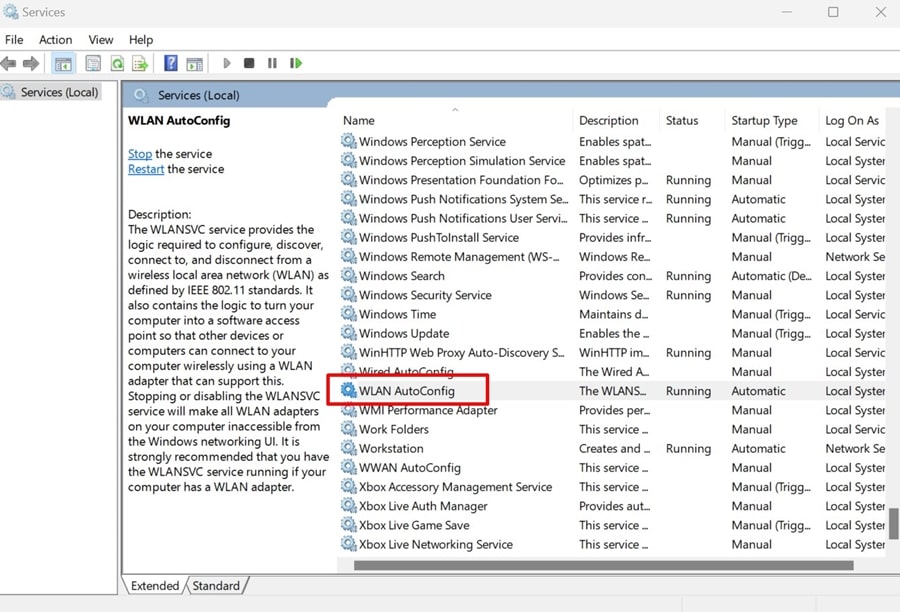 Configuration automatique WLAN