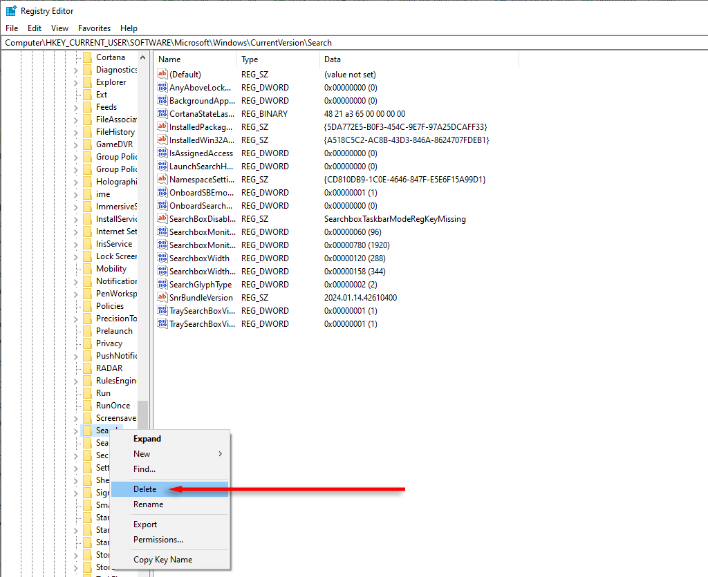 Sélectionnez Rechercher ></noscript> Supprimer » class= »wp-image-77671″  ></figure>
</div>
<ol start=