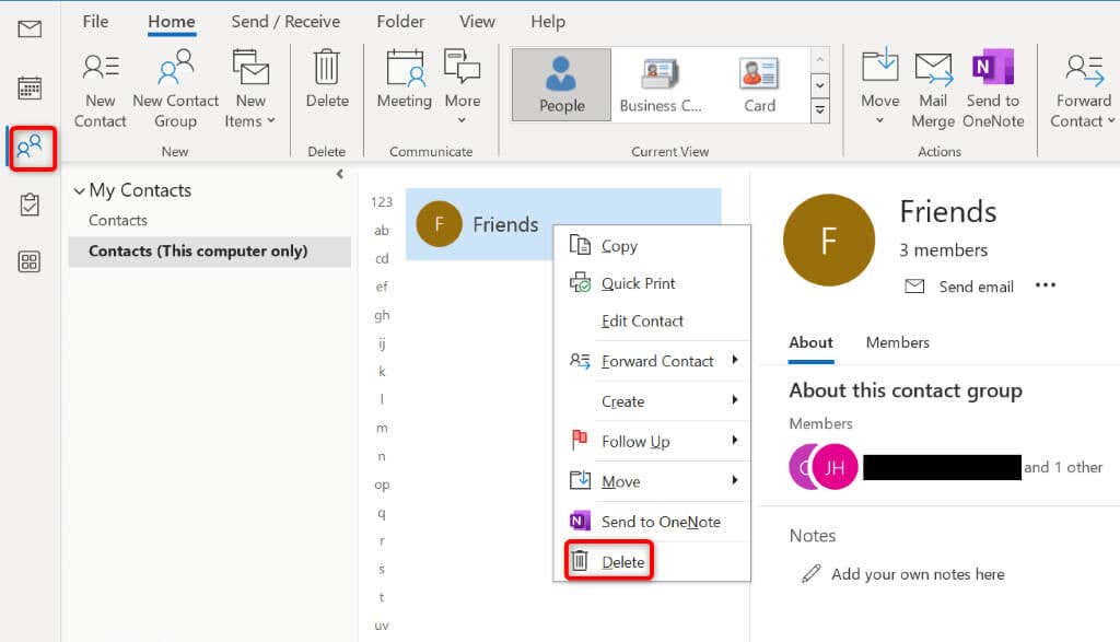 Comment créer un groupe de messagerie dans Microsoft Outlook image 10